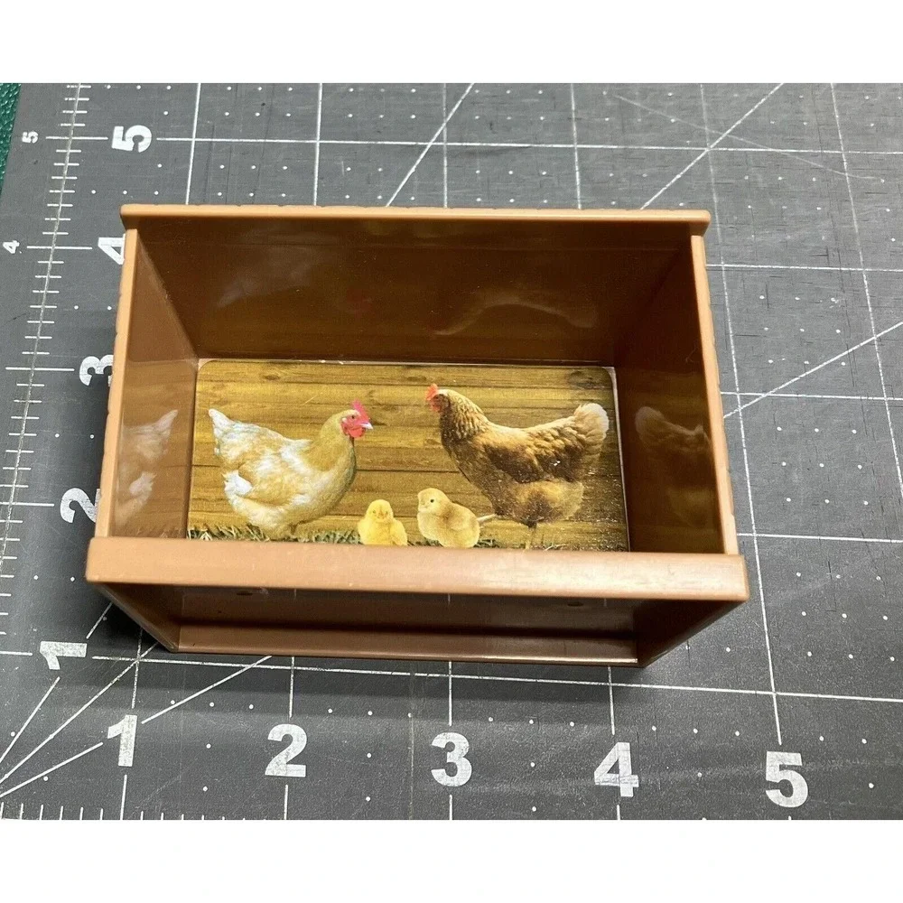 Popak New Ray Country Life Farm Playset Chicken Coop Egg Roosters Fence Sound